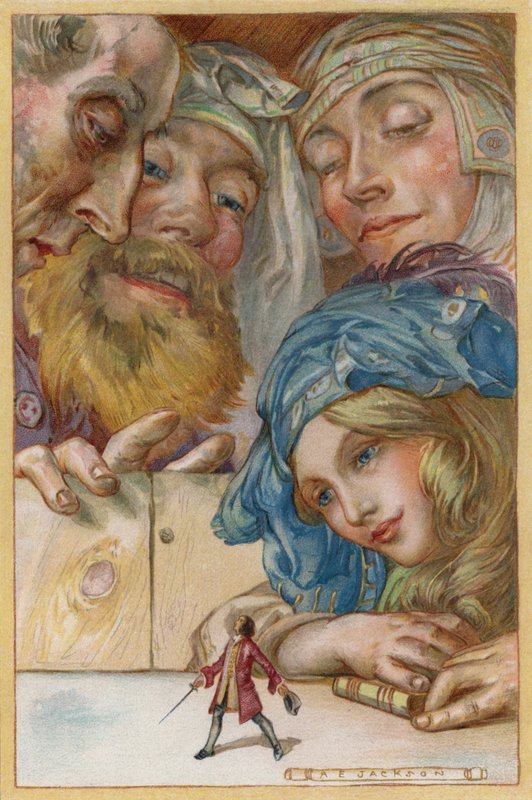 Chodil jsem po stole, jak dívka přikázala (chromolitho) od Albert Edward Jackson