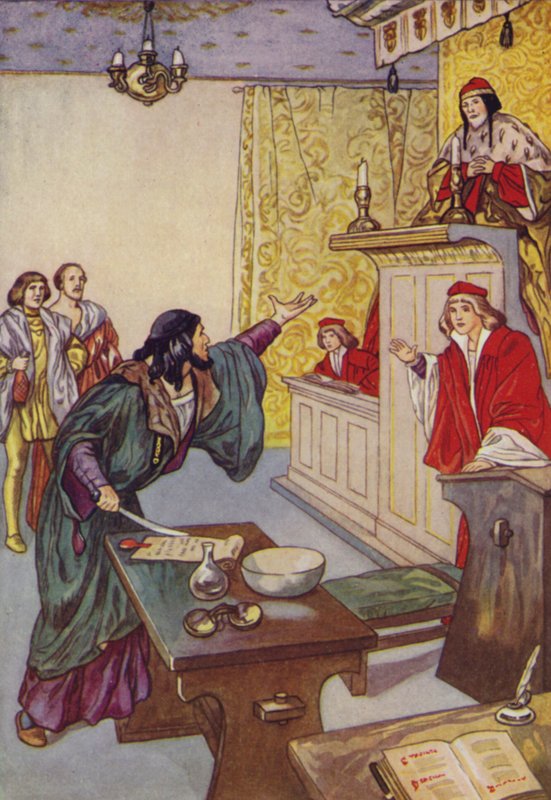 Shakespeare: Kupec benátský (barevné lito) od Albert Edward Jackson