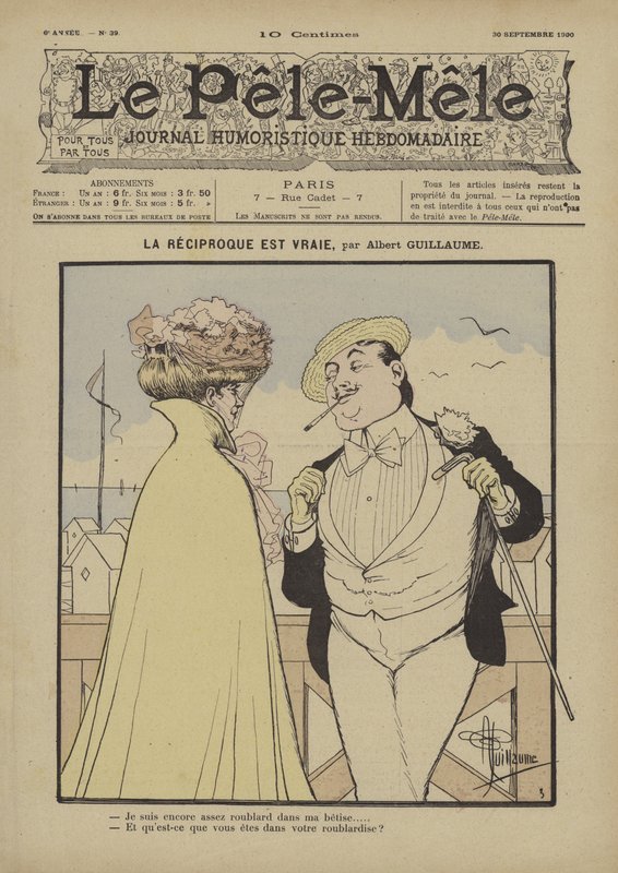 Opak je pravdou. Ilustrace pro Le Pele-Mele, 1900 od Albert Guillaume