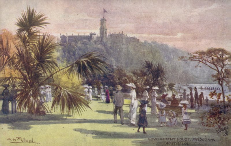 Government House, Melbourne, Austrálie od Albert Henry Fullwood