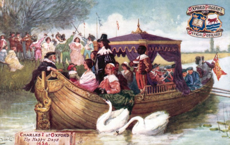 Charles I v Oxfordu, The Happy Days, 1636 od Albert Jnr. Ludovici