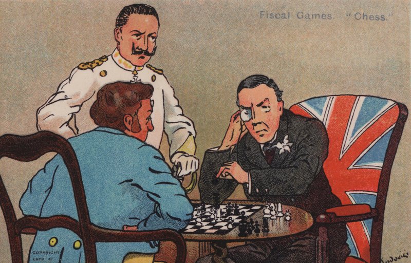 Fiskální hry, šachy (barevné lito) od Albert Jnr. Ludovici