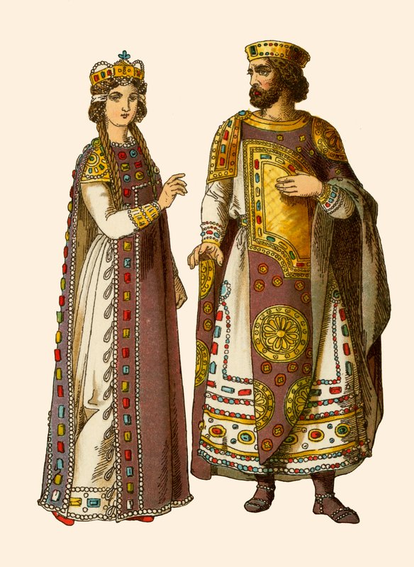 Byzantský císař a císařovna od Albert Kretschmer