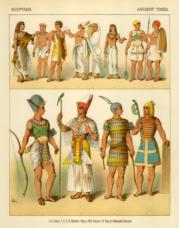Egyptské kostýmy od Albert Kretschmer