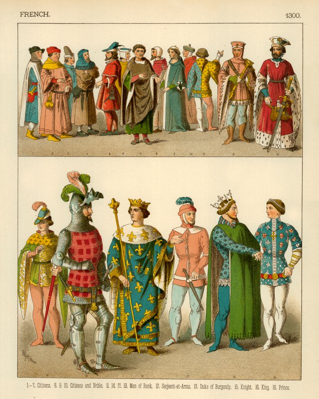 Francouzský kostým 1300 od Albert Kretschmer