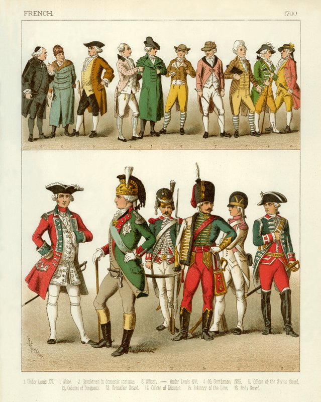 Francouzský kostým 1700 od Albert Kretschmer