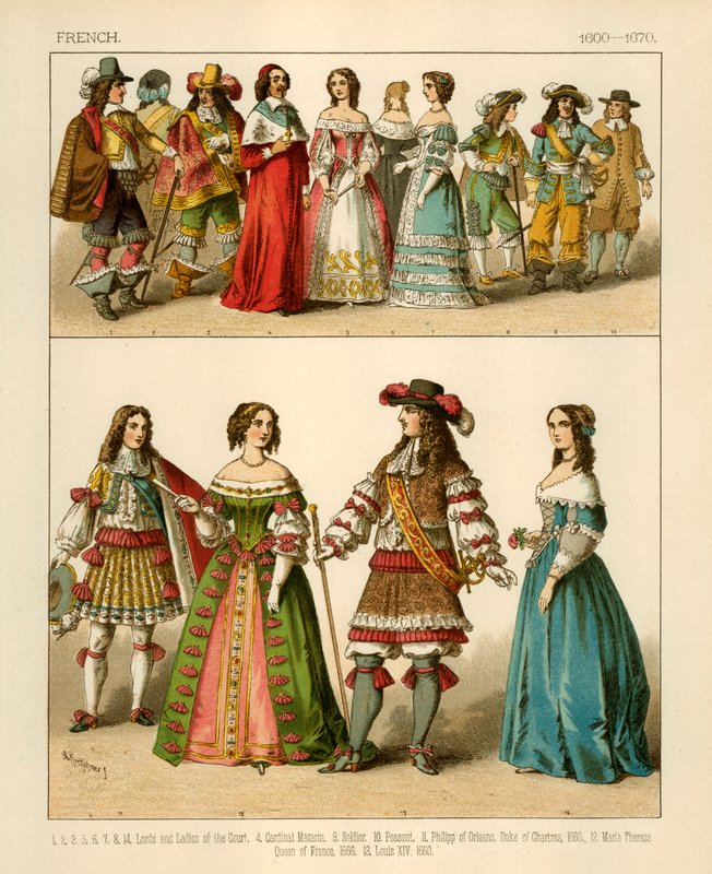 Francouzské kostýmy 1600-1670 od Albert Kretschmer