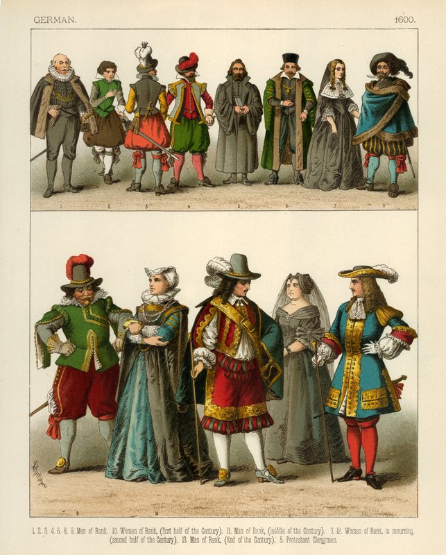 Německý kostým 1600 od Albert Kretschmer