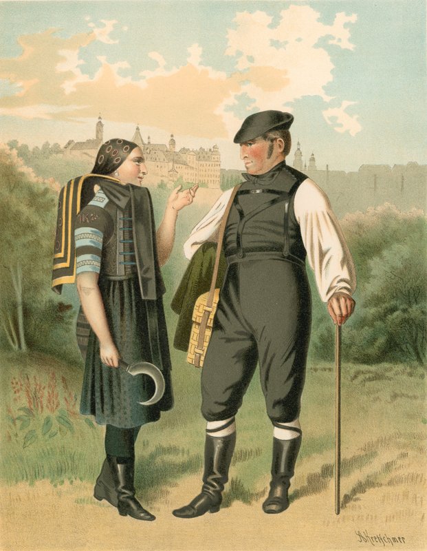 Německý kostým, Allenburg od Albert Kretschmer