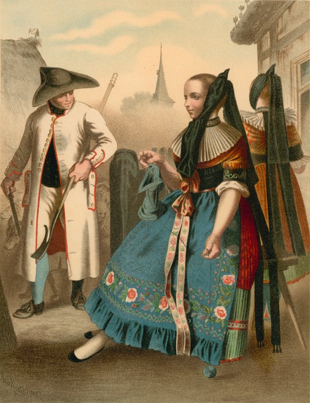 Německý kroj, Braunschweig od Albert Kretschmer