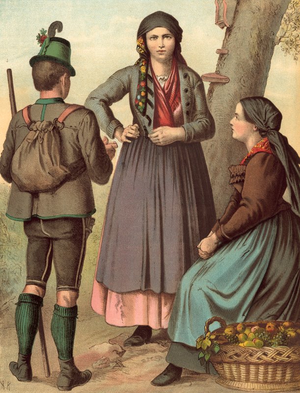 Německý kroj, Rakousko, Štýrsko od Albert Kretschmer