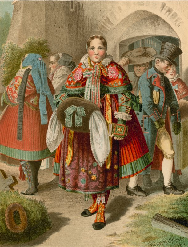 Německý kroj, Pommern, Weitzacker od Albert Kretschmer