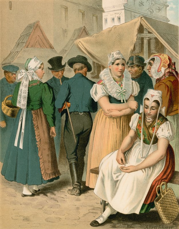 Německý kroj, Prusko (provincie Slezsko), Tannhausen od Albert Kretschmer