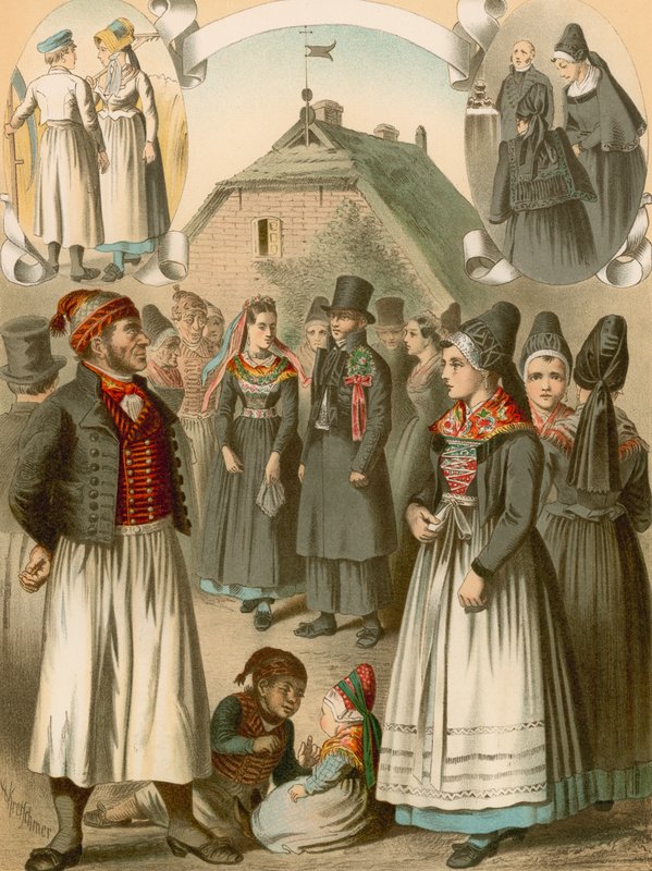Německý kostým, Rugen, Monchgut od Albert Kretschmer