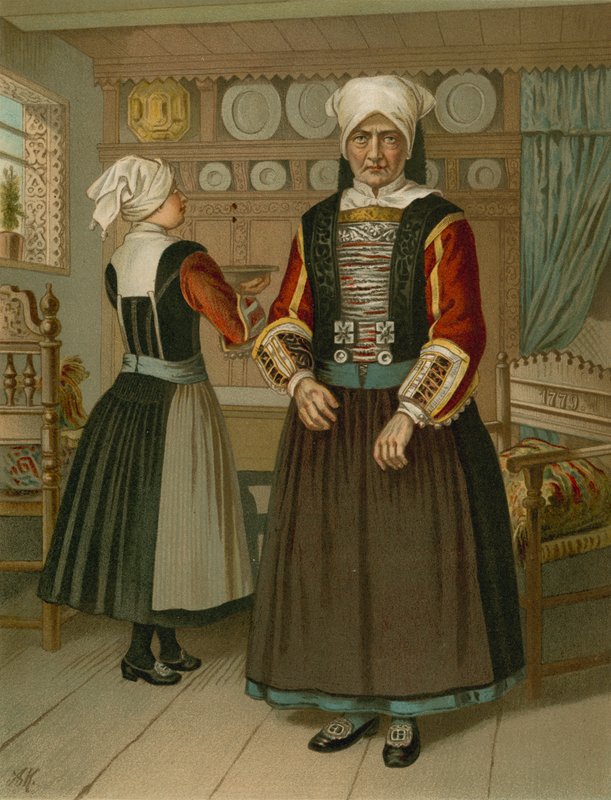 Německý kroj, Schleswig, Ostenfeld od Albert Kretschmer