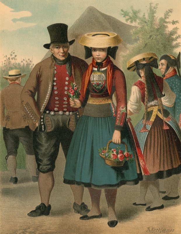 Německý kostým, Vierlande od Albert Kretschmer