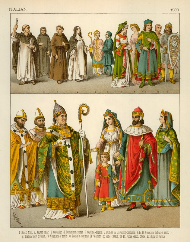 Italský kostým 1200 od Albert Kretschmer