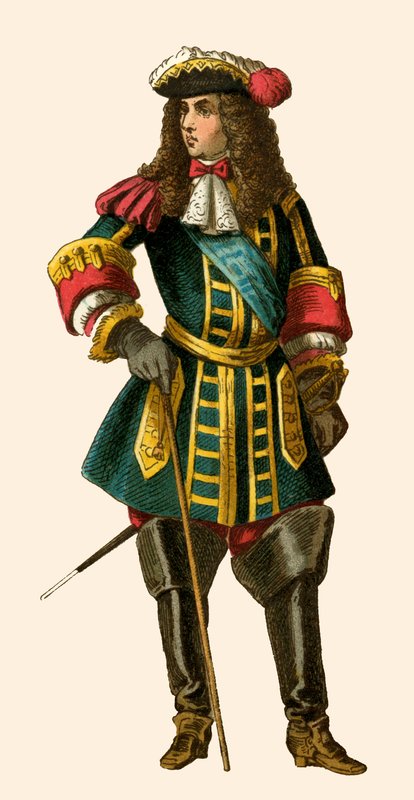 Francouzský král Ludvík XIV od Albert Kretschmer