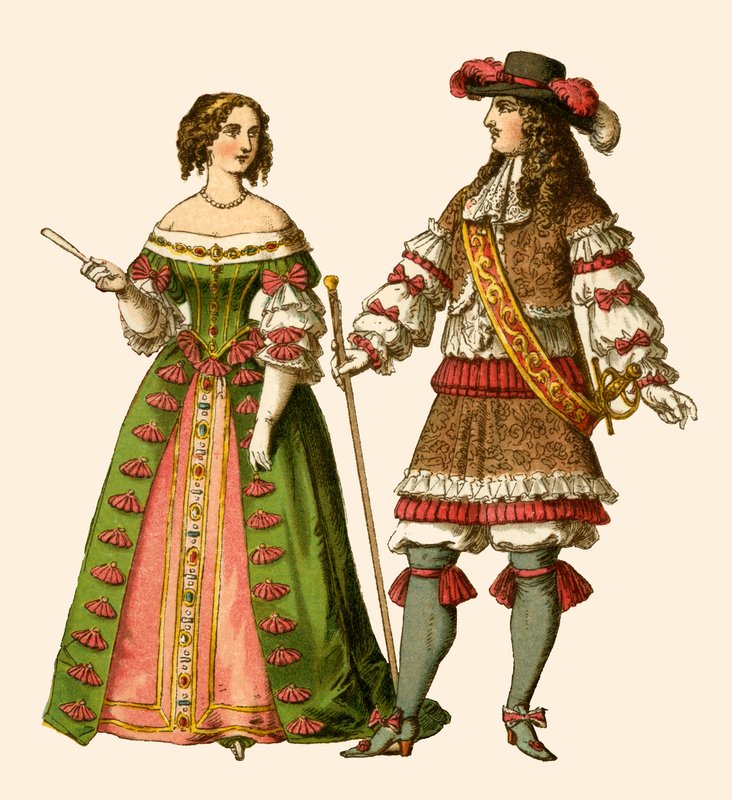 Francouzský král Ludvík XIV. a francouzská královna Marie Terezie od Albert Kretschmer
