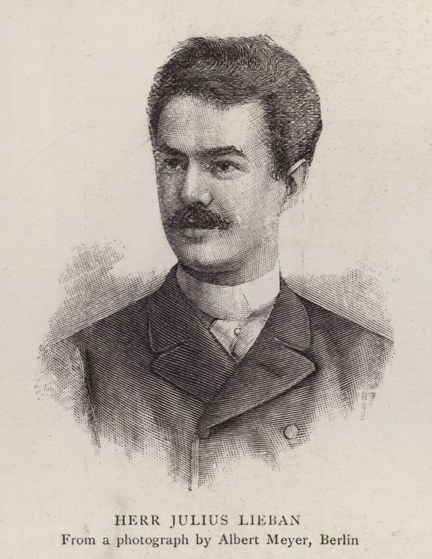 Julius Lieban , německý operní pěvec (litho) od Albert Meyer