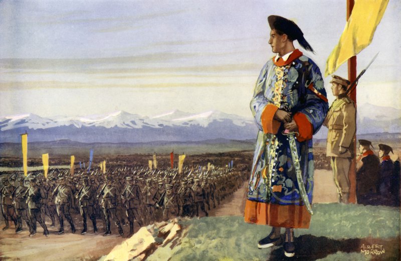Britský chlapec hodnotí svou čínskou armádu od Albert Morrow
