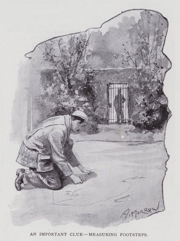Důležitá stopa, měření stop (litho) od Albert Morrow