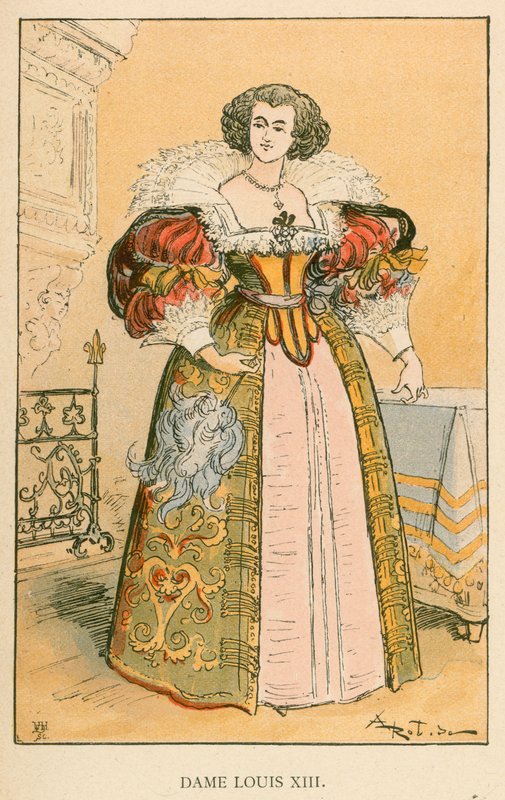 Dame Louis XIII od Albert Robida