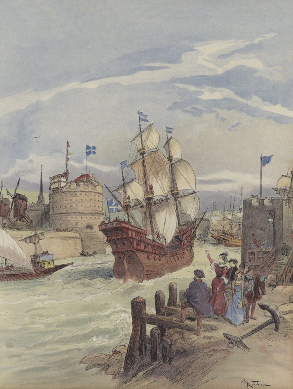 Králova flotila v Le Havre, La belle Francoise od Albert Robida