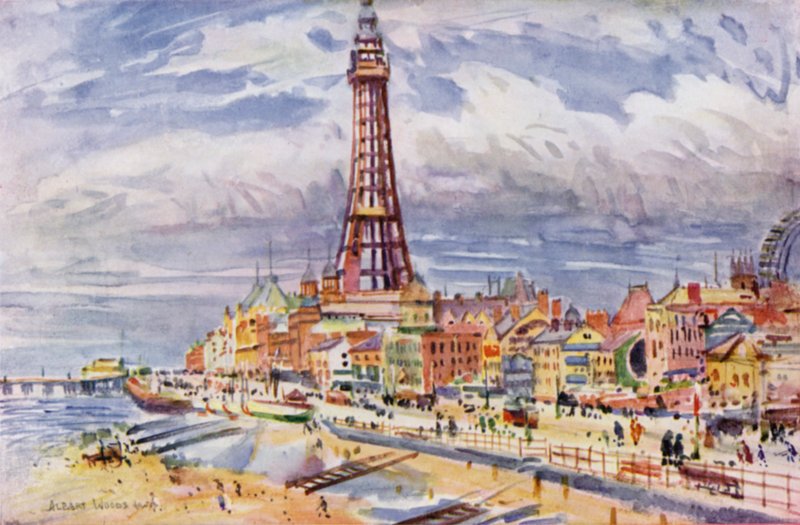 Blackpool (barevné lito) od Albert Woods