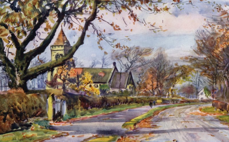 Grimsargh (barva litho) od Albert Woods