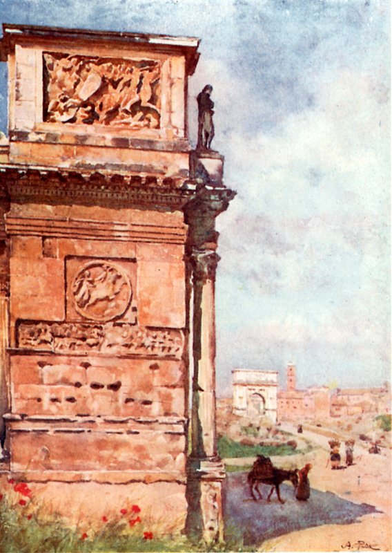 Titův oblouk z Konstantinova oblouku od Alberto Pisa