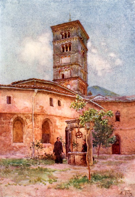 Zahrada kláštera Santa Scholastica, Subiaco od Alberto Pisa