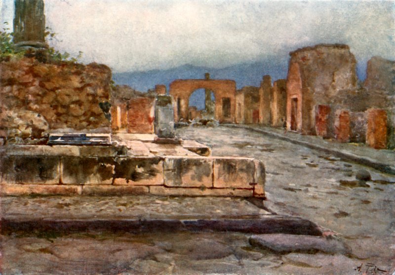 V chrámu Fortuna Augusta od Alberto Pisa