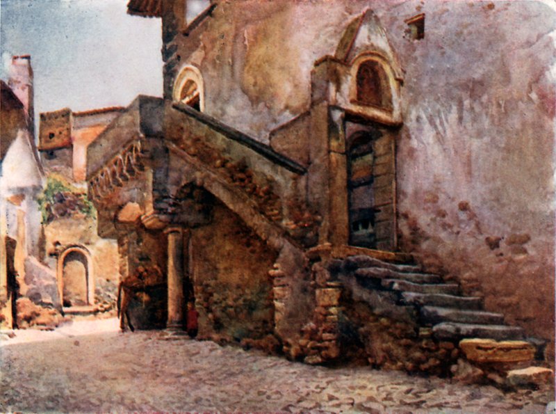 Středověký dům v Tivoli od Alberto Pisa