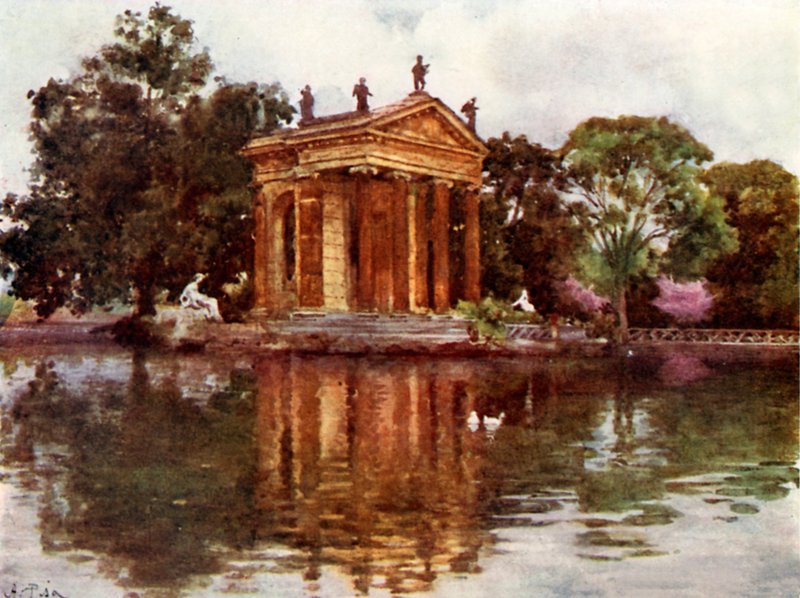 Okrasná voda, Villa Borghese od Alberto Pisa