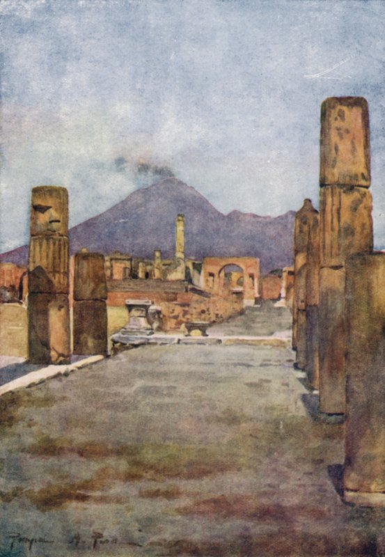 Pompeje a Vesuv, Itálie od Alberto Pisa