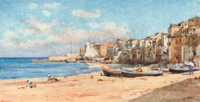 Přístav Cefalu od Alberto Pisa
