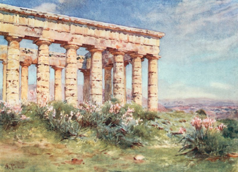 Chrám Segesta od Alberto Pisa