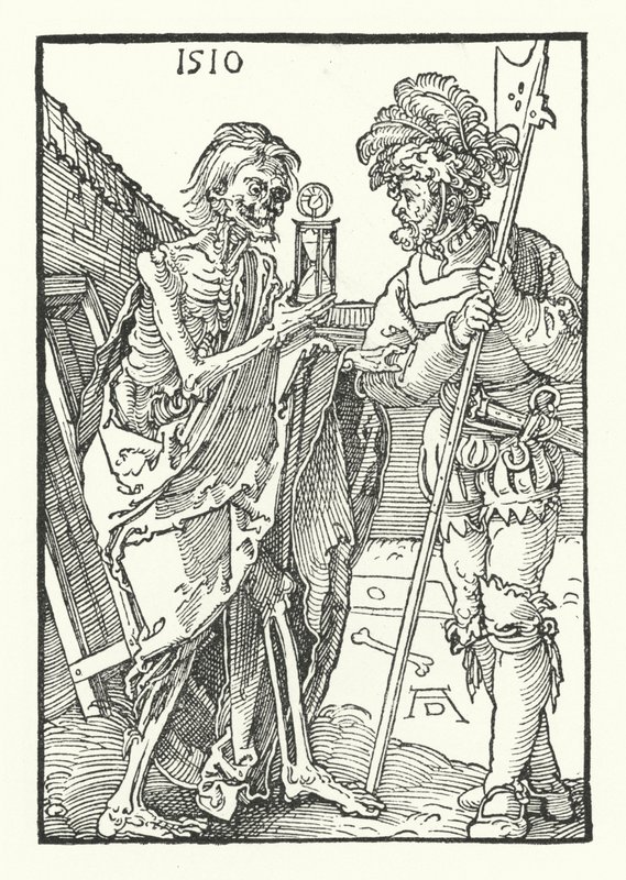 Smrt a voják od Albrecht Dürer