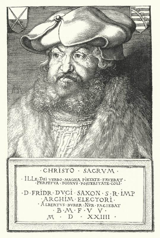 Fridrich III., saský kurfiřt od Albrecht Dürer