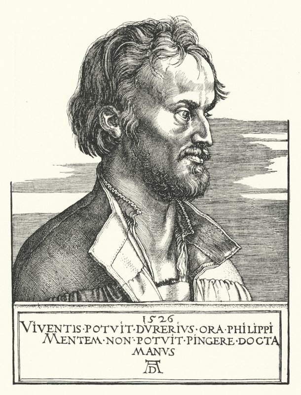 Philipp Melanchthon, německý luteránský reformátor od Albrecht Dürer