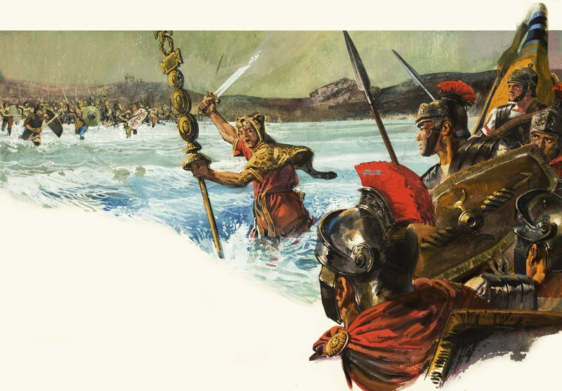 Neznámé římské legie vpadly do Británie od Alessandro Biffignandi