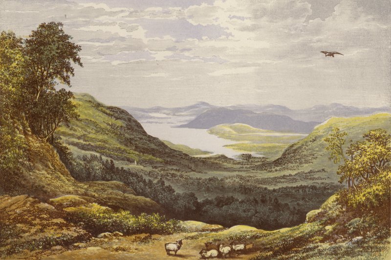 Windermere a Esthwaite od Alexander Francis Lydon
