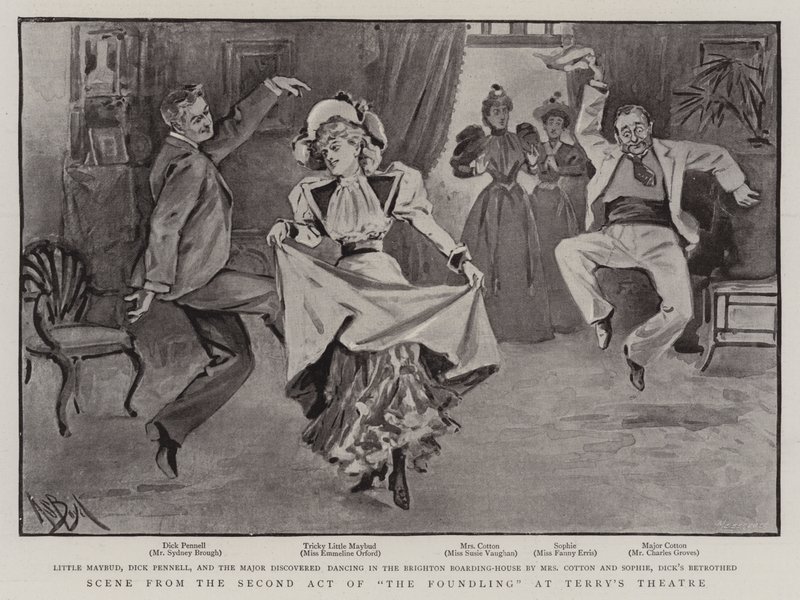 Scéna z druhého dějství The Foundling v Terryho divadle od Alexander Stuart Boyd