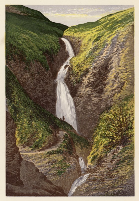 Skotské jezero Loch Scenery: (barevná litografie) od Alexander Francis (after) Lydon