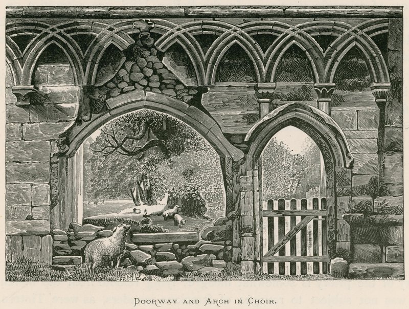 Bolton Priory, dveří a Arch ve sboru od Alexander Francis Lydon