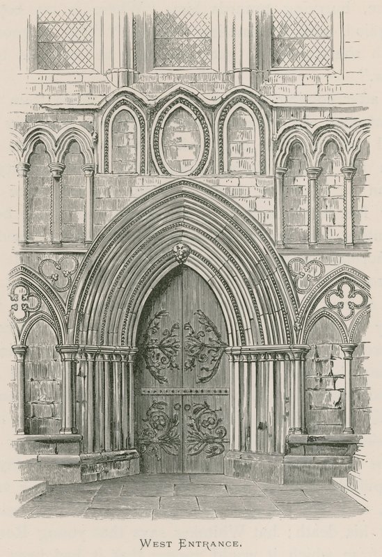 Bolton Priory, západní vchod od Alexander Francis Lydon