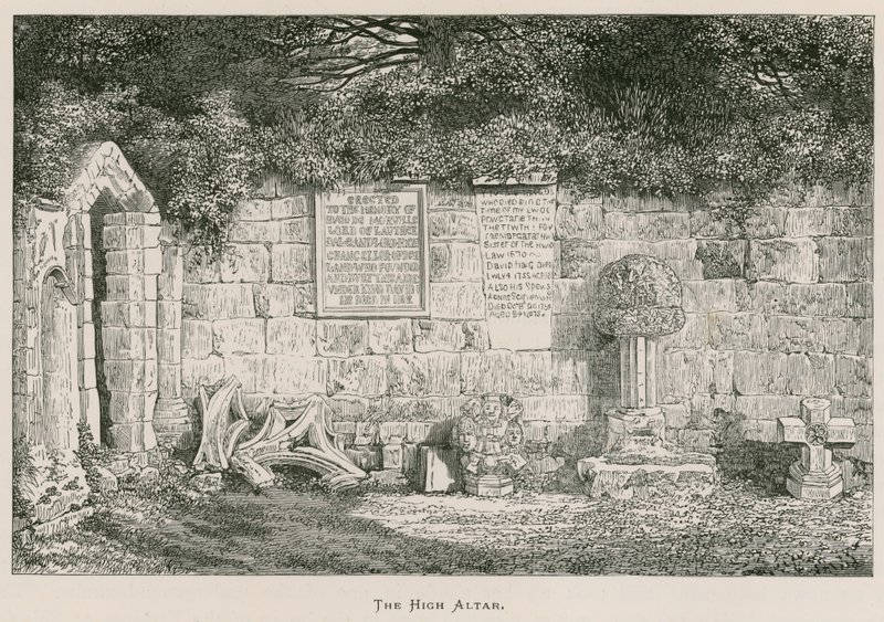 Dryburgh Abbey, hlavní oltář od Alexander Francis Lydon