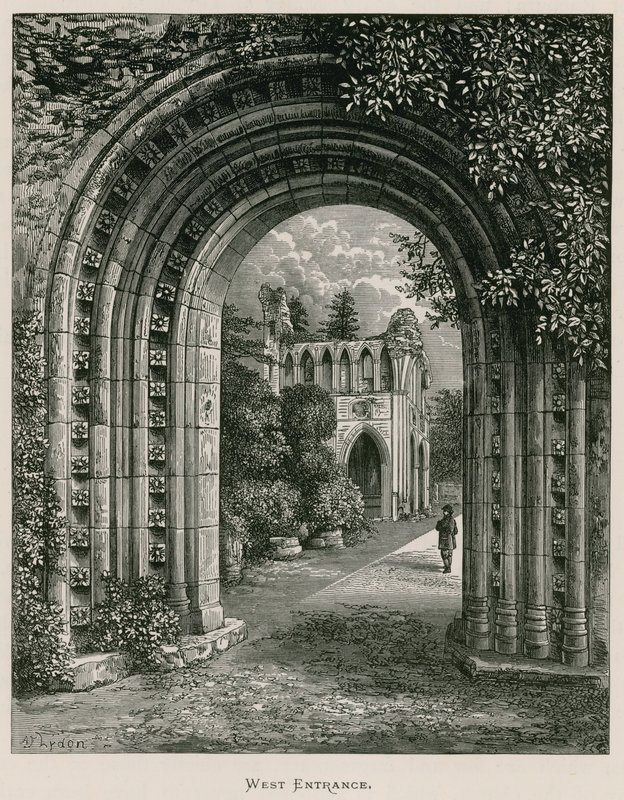 Dryburgh Abbey, West Entrance od Alexander Francis Lydon