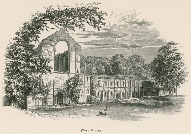 Fountains Abbey, West Front od Alexander Francis Lydon